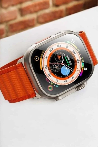 Bluetooth Bağlantılı 49MM Dokunmatik Akıllı Saat Sağlık ve Spor Takip Özellikli ürün görseli 1