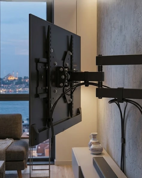 Televizyon Duvar Askı Aparatı Hareketli 27 55 İnç TV Askı Aparatı ürün görseli 1