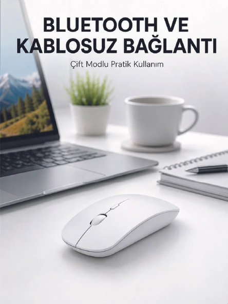PG908 MOUSE BEYAZ - Resim 2