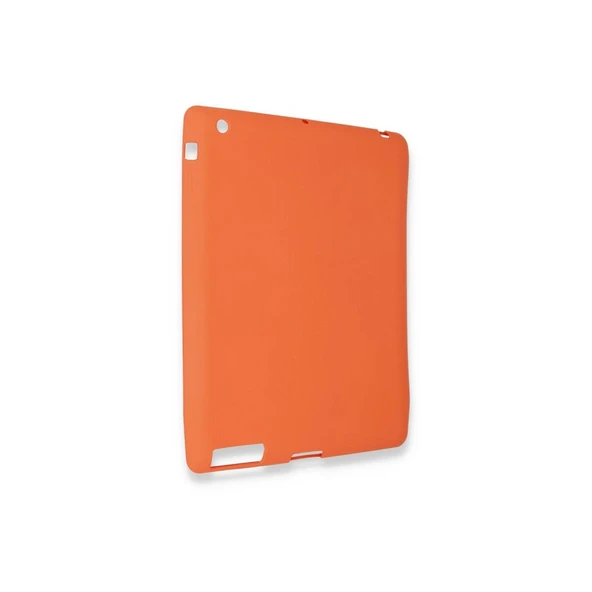 İpad 4 9.7 Kılıf Evo Tablet Silikon - Turuncu - Resim 3