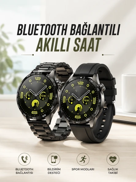 Akıllı Saat Sesli Görüşme, NFC Uyumlu, Bildirim Görme ve Uyku ve Sağlık Takibi ürün görseli 1