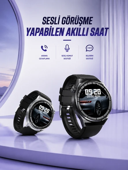 GT8 AKILLI SESLİ GÖRÜŞME YAPABİLEN SAAT ürün görseli 1