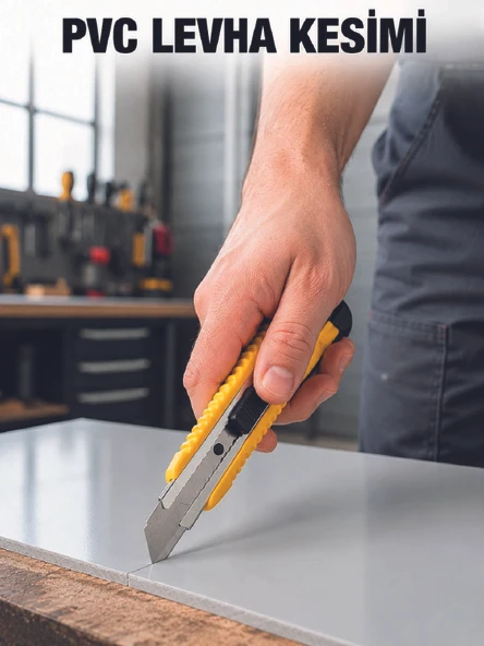 5’li Profesyonel Metal Falçata Seti Ergonomik Saplı Çok Amaçlı Kesici Maket Bıçağı ürün görseli 1