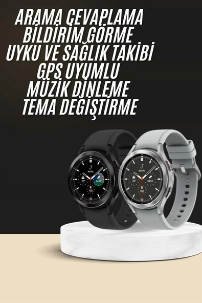 Yeni Nesil Akıllı Saat Çağrı Cevaplayabilen Plastik 47 Mm Uyumlu Kordon ürün görseli 1