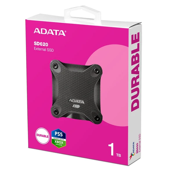 Adata 1Tb SD620 Siyah Taşınabilir Usb 3.2 Gen2 Ssd Harici Disk ürün görseli 1