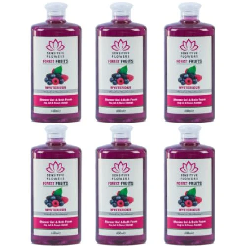 Sensitive Flowers Forest Fruits Mysterious Duş Jeli 6 X 650 Ml ürün görseli 1