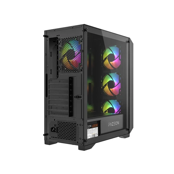 FAZEON F4 650W 80PLUS BRONZE Mesh 4x120mm ARGB Fanlı ATX Bilgisayar Kasası ürün görseli 1