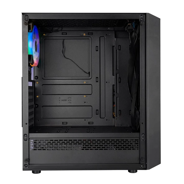 Everest K250 PEAK 250W MICRO PSU Siyah USB3.0+USB2.0+TYPE-C+HD AUDIO Kompakt Mid-T PC Kasası ürün görseli 1