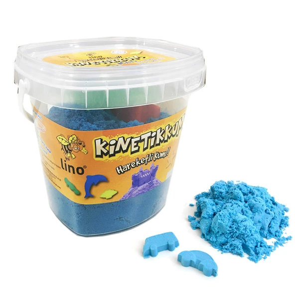 Lino Kinetik Kum Kovalı 500 GR 3 LÜ Kalıp Mavi LN-500M ürün görseli 1