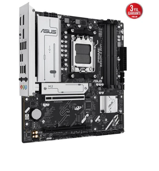 Asus Prime B850M-A WIFI 8000MHz (OC) DDR5 Soket AM5 M.2 HDMI DP mATX Anakart ürün görseli 1