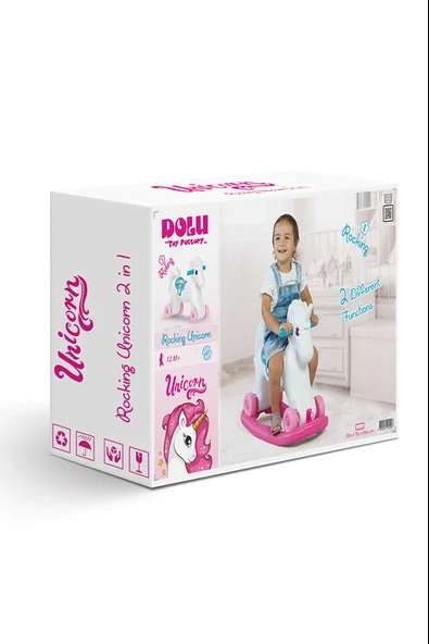 Dolu Oyuncak Unicorn Sallanan Tekerlekli At 2509 ürün görseli 1
