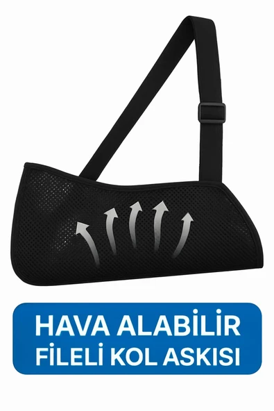 Fileli Hava Alan Ortopedik Kol Askısı Ayarlanabilir Kol Sabitleyici Destek Aparatı ürün görseli 1