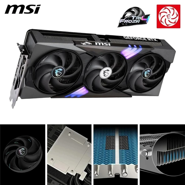 Msi GeForce RTX5070 12G Gaming Trio OC 12GB GDRR7 192B DX12 PCIE 5.0 X16 (3XDP 1XHDMI) Ekran Kartı ürün görseli 1