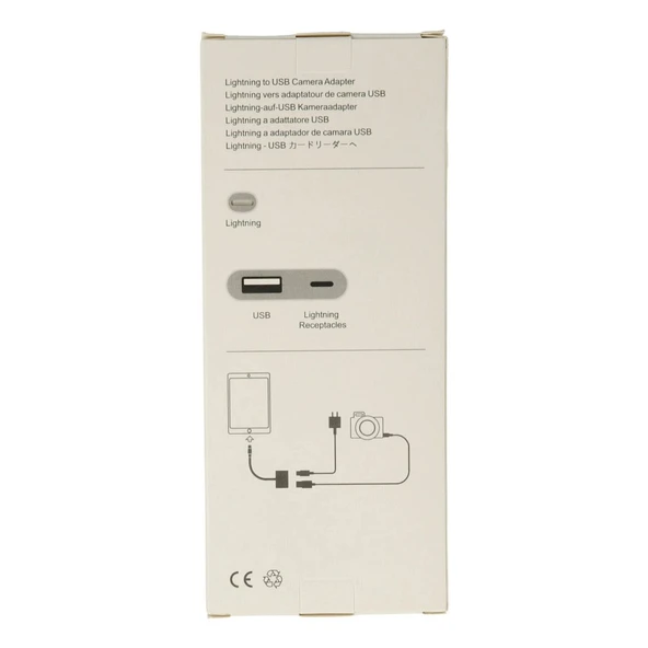 Apr22 Iphone Otg 2in1 - Beyaz - Resim 4