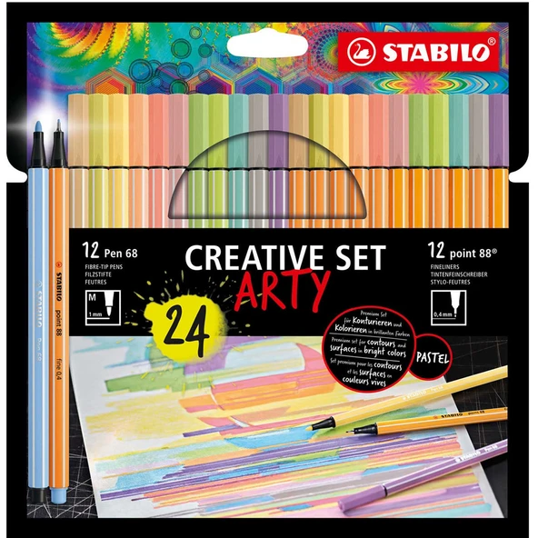 Stabilo Arty Kreatif Set 24 Lü Pen+Point ürün görseli 1
