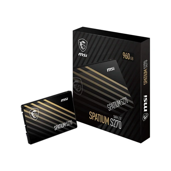 Msi 960GB Spatium S270 SATA 3.0 (500MB Okuma - 450MB Yazma) Ssd Disk ürün görseli 1