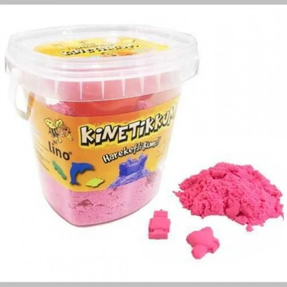 Lino Kinetik Kum Kovalı 500 GR 3 LÜ Kalıp Pembe LN-500P ürün görseli 1