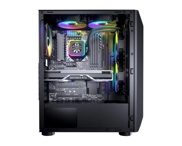 Cougar MX410 Mesh-G RGB Kasa (Cougar XTC650 650W 80+ Power Supply) ürün görseli 1