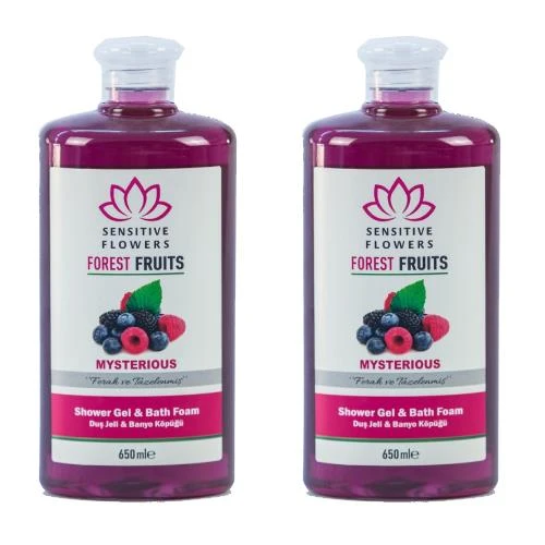 Sensitive Flowers Forest Fruits Mysterious Duş Jeli 2 X 650 Ml ürün görseli 1