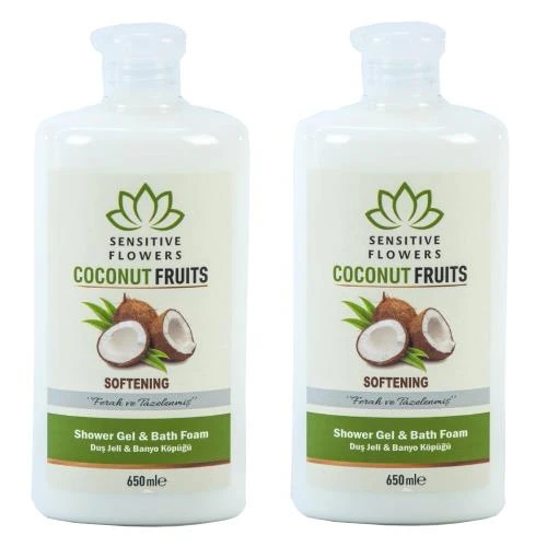 Sensitive Flowers Coconut Fruits Softening Duş Jeli 2 X 650 Ml ürün görseli 1