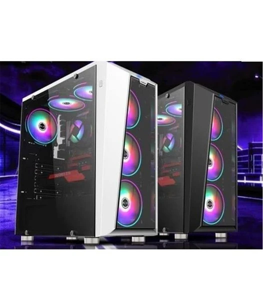 Nw 09-09-02 Temperli Sıralı Sistem RGB Fan(Psu Yok) Atx Kasa ürün görseli 1