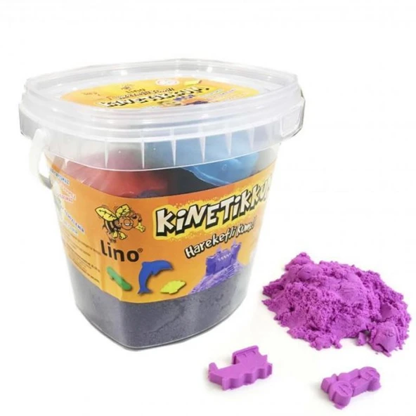 Lino Kinetik Kum Kovalı 500 GR 3 LÜ Kalıp Mor LN-500MR ürün görseli 1