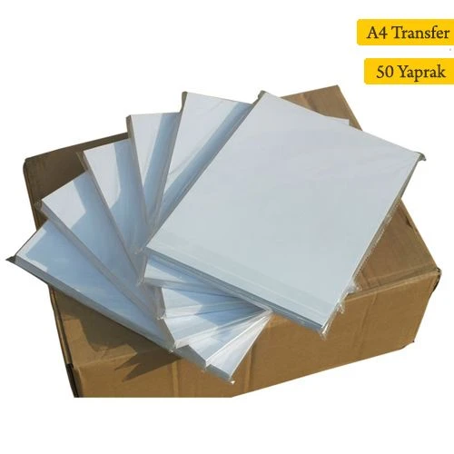 A4 İthal Transfer Baskı Kağıdı Polyester-Seramik-Metal - 50 Yaprak ürün görseli 1