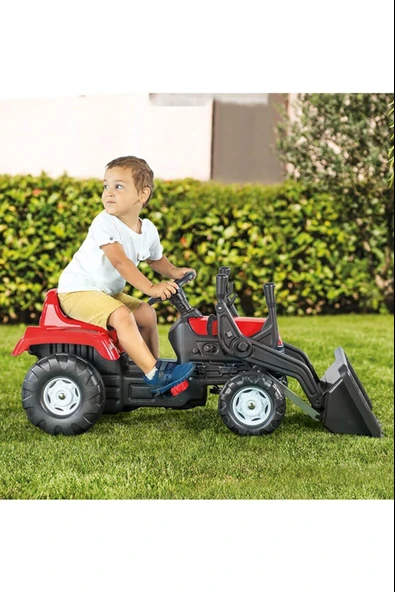 Dolu Oyuncak Pedallı Traktör Kepçeli 8051 - Resim 3