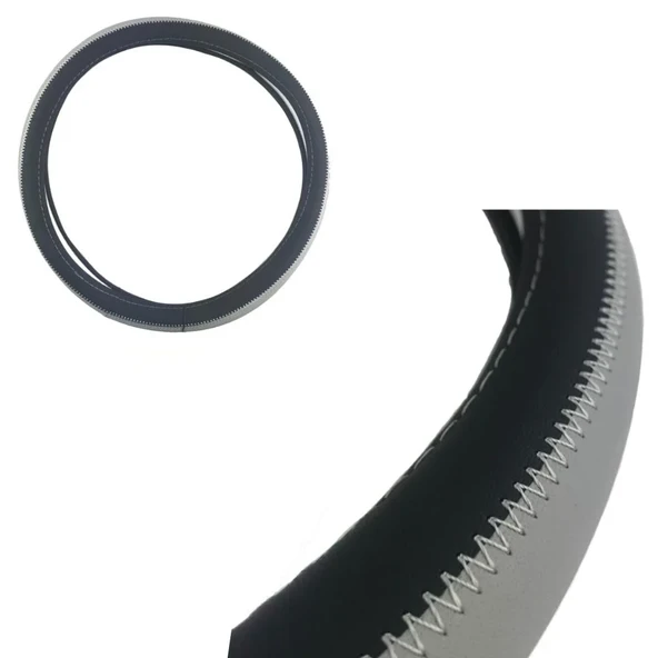 Direksiyon Kılıfı 38 Cm Siyah/Gri / Dıkı342-Sg ürün görseli 1