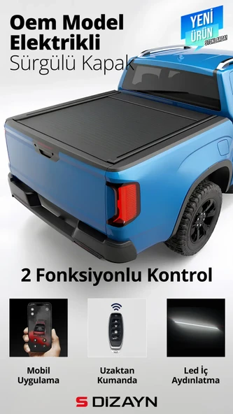 S-Dizayn Ford Ranger 4 OEM Model Elektrikli Sürgülü Kapak 2023 Üzeri ürün görseli 1