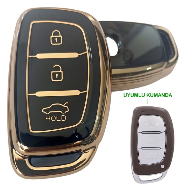 Hyundai Anahtarsız Çalıştırma Tucson Bayon Elantra Uyumlu Kumanda Anahtar Kılıfı Oto Anahtarlık ürün görseli 1