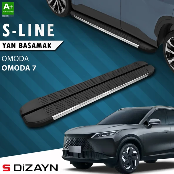 S-Dizayn Omoda Omoda7 S-Line Krom Yan Basamak 183 Cm 2025 Üzeri A+ Kalite ürün görseli 1