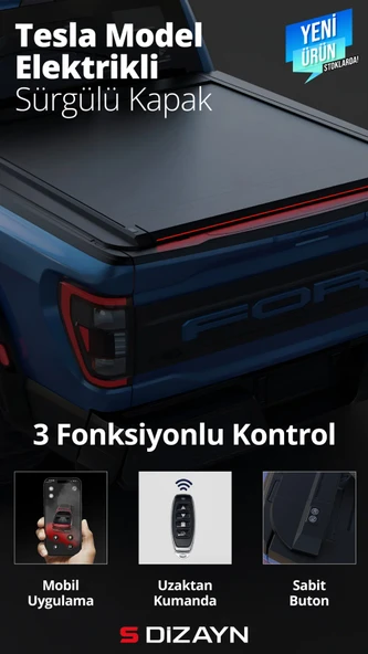 S-Dizayn Nissan Navara Tesla Model Elektrikli Sürgülü Kapak 2015-2025 ürün görseli 1
