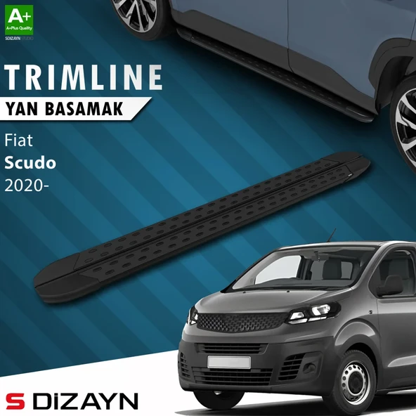 S-Dizayn Fiat Scudo 3 Uzun Şase TrimLine Gri Yan Basamak 248 Cm 2020 Üzeri ürün görseli 1