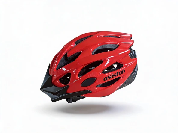 Asistan Bisiklet Kask MV-29 Arka Fileli MTB Bisiklet Kaskı Large Beden Kırmızı Renk Asistan MV-29 Kask ürün görseli 1
