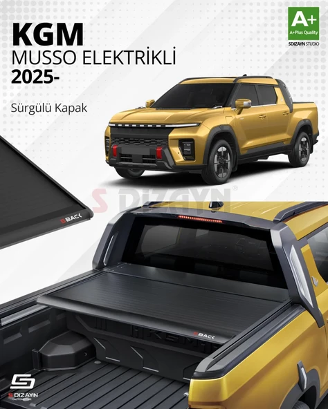 S-Dizayn Ssangyong Musso Elektrikli S-Back Sürgülü Kapak Siyah V1 2025 Üzeri ürün görseli 1