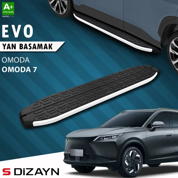 S-Dizayn Omoda Omoda7 Evo Aluminyum Yan Basamak 183 Cm 2025 Üzeri A+ Kalite ürün görseli 1