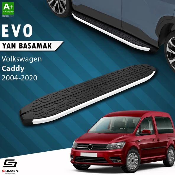 VW Caddy 3 Uzun Şase Evo Aluminyum Yan Basamak 223 Cm 2004-2020 ürün görseli 1