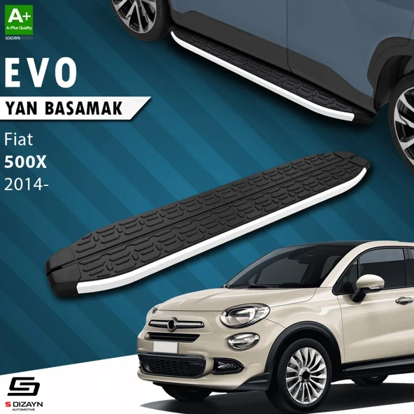 Fiat 500X Evo Aluminyum Yan Basamak 173 Cm 2014 Üzeri ürün görseli 1