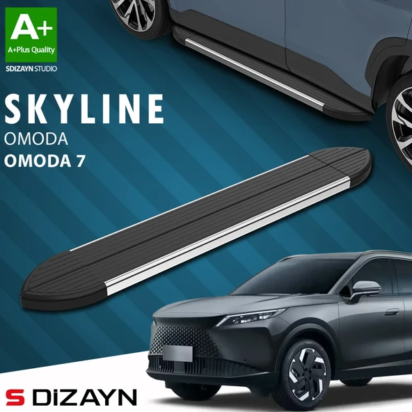 S-Dizayn Omoda Omoda7 Skyline Krom Yan Basamak 183 Cm 2025 Üzeri A+ Kalite ürün görseli 1