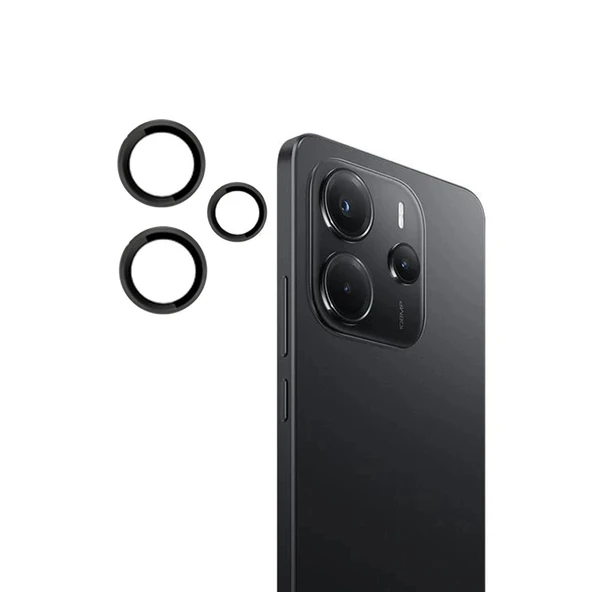 Joko Xiaomi Redmi Note 14 4g Pvd Metal Kamera Lens - Siyah ürün görseli 1