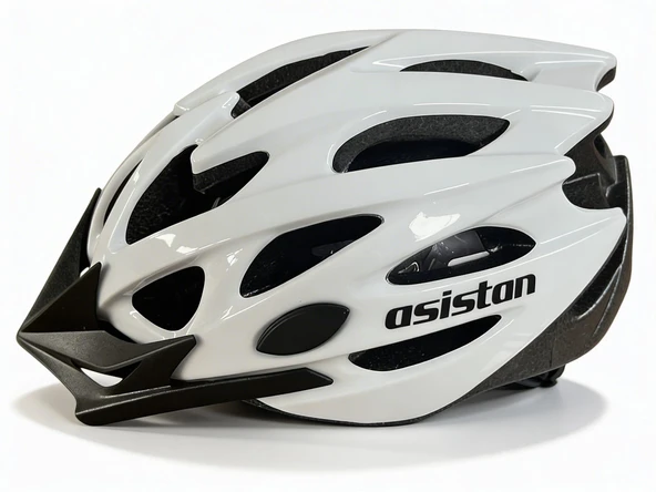 Asistan Bisiklet Kask MV-29 Arka Fileli MTB Bisiklet Kaskı X-Large Beden Beyaz Renk Asistan MV-29 Kask ürün görseli 1