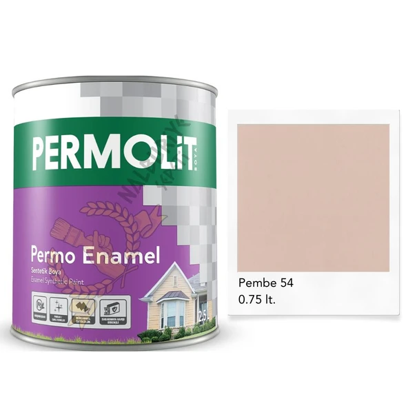 Permolit Enamel Sentetik Yağlı Boya PEMBE 0.75 Lt. ürün görseli 1