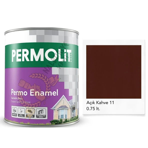Permolit Enamel Sentetik Yağlı Boya AÇIK KAHVE 0.75 Lt. ürün görseli 1