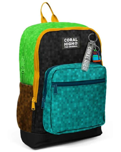 Coral High Craft Desenli Okul Sırt Çantası 33216 ürün görseli 1