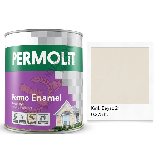 Permolit Enamel Sentetik Yağlı Boya KIRIK BEYAZ 0.375 Lt. ürün görseli 1