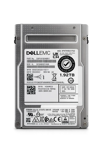 DELL EMC 1.92TB 12G RI SAS 2.5'' Sunucu SSD KPM7WRUG1T92 SDFU075EAB02T 118001046-01 ürün görseli 1