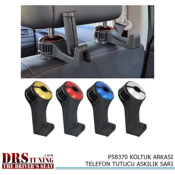 Koltuk Arkası Telefon Tutucu Askılık Mavi ürün görseli 1