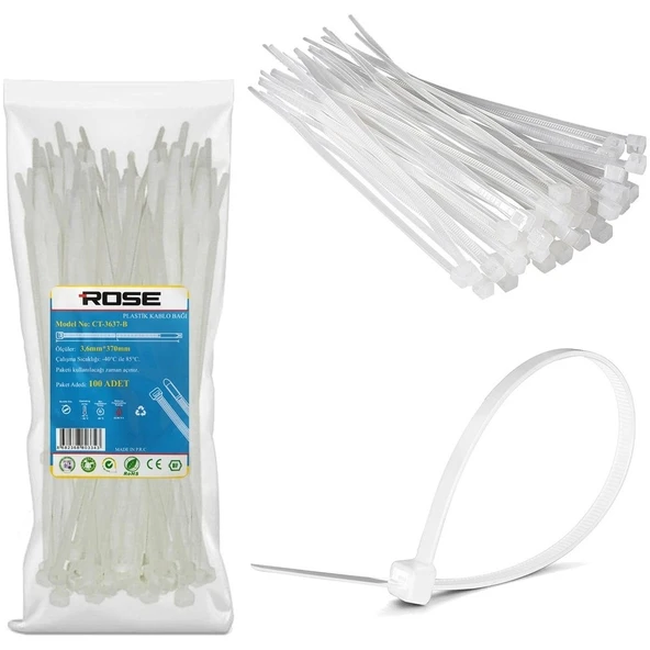Hasır Kamış Çit Bağlantı Aparatı Kablo Bağı Çırt Plastik Kelepçe,bahçe Çiti ve Hasır Çit Montaj Kelepçesi ürün görseli 1