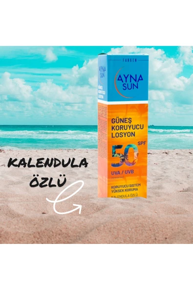 Kalendula Özlü Güneş Koruyucu Losyon 100 ML 50+ SPF ürün görseli 1